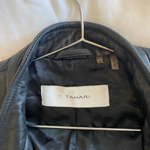 Tahari Leather Jacket - Picture 2 of 3